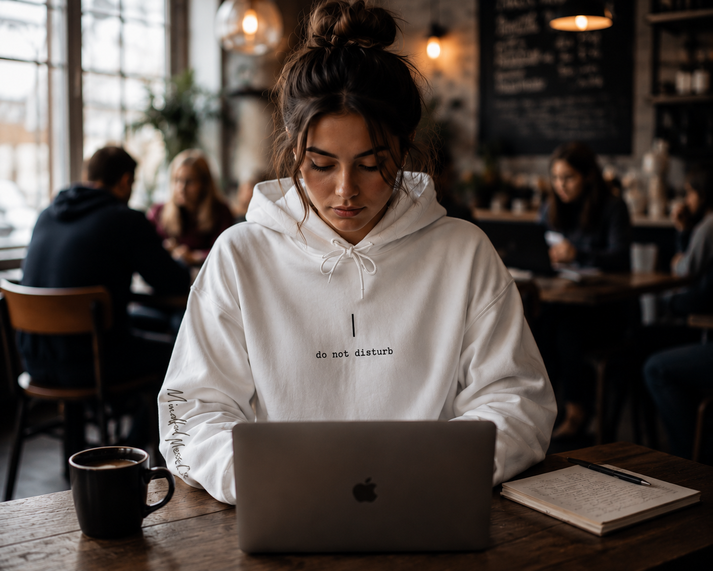 HYPERFOCUS. — Do Not Disturb Hoodie-for the minds that disappear into ideas